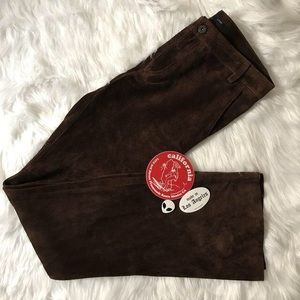 J Crew Suede Leather Pants